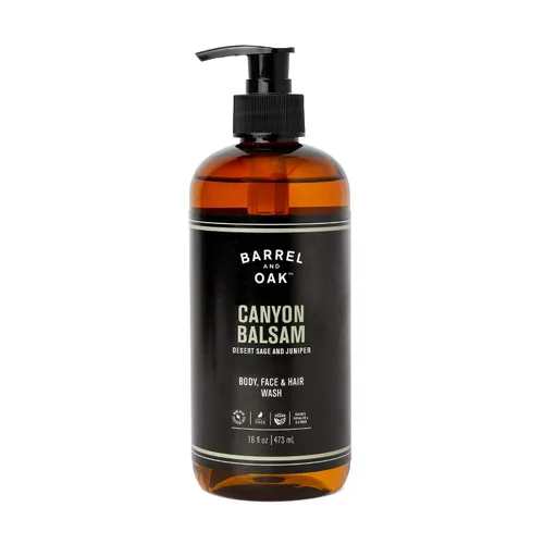 Vista 11 de Barrel & Oak Lavado todo en uno para cara, cabello y cuerpo, vegano e hidratante para la cara, champú y gel de baño para hombres, kit de aseo