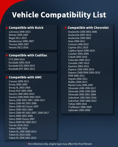 Vista 8 de VEHICODE Sensor de temperatura del refrigerante del motor, sensor de temperatura del agua ECT compatible con Chevrolet Chevy Silverado Suburban