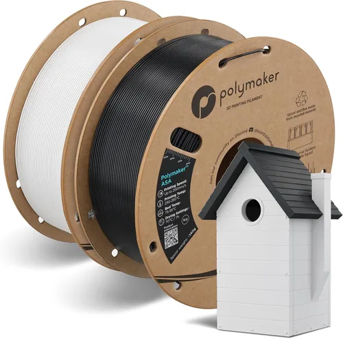 Vista 10 de Polymaker Paquete de filamentos ASA de 4.4 lbs, negro, resistente a los negro*2