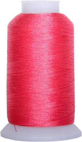 Vista 17 de Carretes de hilo de poliéster, 1000 m – 160 colores – Peso del hilo: 40 40wt trilobal polyester embroidery thread with bright sheen. Works with