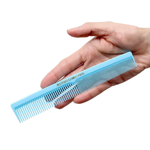 Vista 7 de Allegro Combs Peines de corte para peluqueros 420, peine para barba, bigote, para hombres, mujeres, niños pequeños, trenzados, separación del Azul