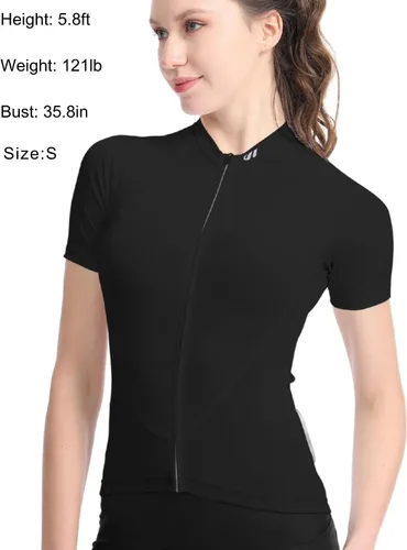Vista 2 de Maillot de ciclismo de manga corta para mujer, camisetas de ciclismo para mujer