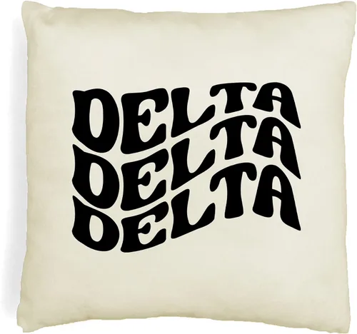 Vista 47 de sockprints Mod Alpha Chi Omega - Funda de almohada de 18 x 18 pulgadas, fundas de almohada de hermandad de mujeres - Almohada decorativa