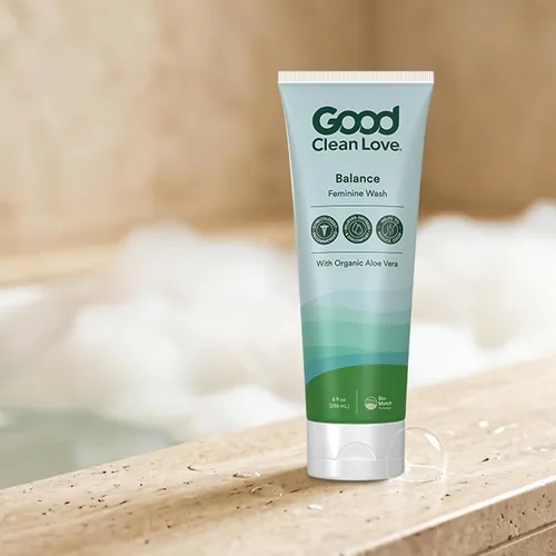Vista 8 de Good Clean Love Balance Feminine Wash, limpiador hidratante vaginal equilibrado con pH para mujeres con ingredientes naturales, producto de limpieza
