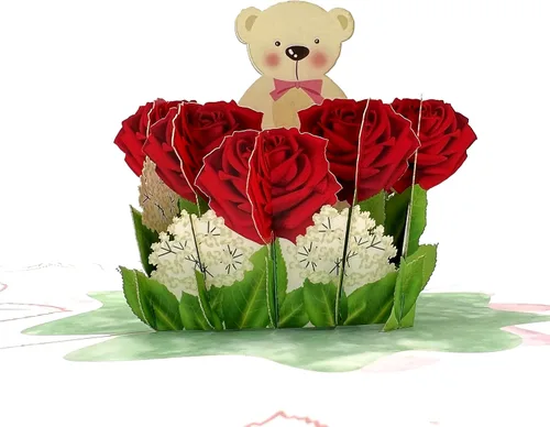 Vista 11 de Tarjeta de felicitación emergente con flores florecientes, furgonetas de aventura, vehículo floral, amante de la naturaleza, tema clásico