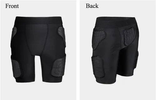 Vista 2 de Pantalones cortos acolchados para niños, ropa interior protectora para cadera y glúteos
