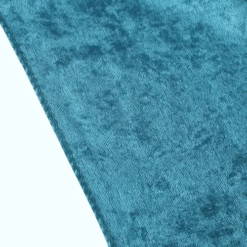 Vista 3 de Camino de mesa rectangular de terciopelo de 13 pulgadas de ancho x 108 pulgadas de largo, color verde azulado oscuro para decoración de mesa