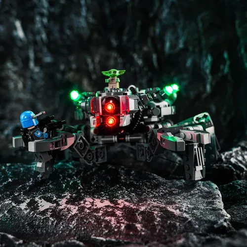 Vista 6 de BrickBling Kit de luz LED compatible con Lego Spider Tank, iluminación creativa compatible con Lego 75361-Sin modelo, solo luces