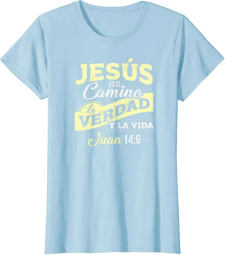 Vista 20 de Camisas de la Biblia de Jesus para los Cristianos Camiseta Española Negro
