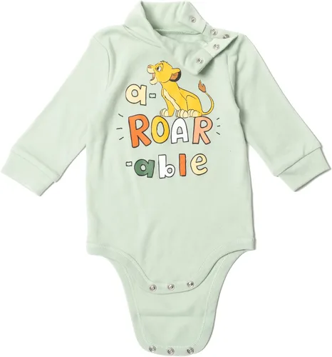 Vista 7 de Disney Simba Mickey Mouse Baby - Paquete de 2 mamelucos de cuello alto para bebé recién nacido a bebé