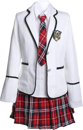 Vista 21 de URSFUR Conjunto de uniforme escolar japonés de estilo británico para mujer, disfraz de cosplay de anime para niña Estilo 1