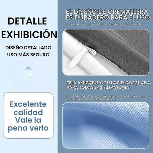 Vista 7 de Almohada de espuma viscoelástica de contorno – Almohada de apoyo cervical para aliviar el dolor de cuello, almohada ergonómica ortopédica