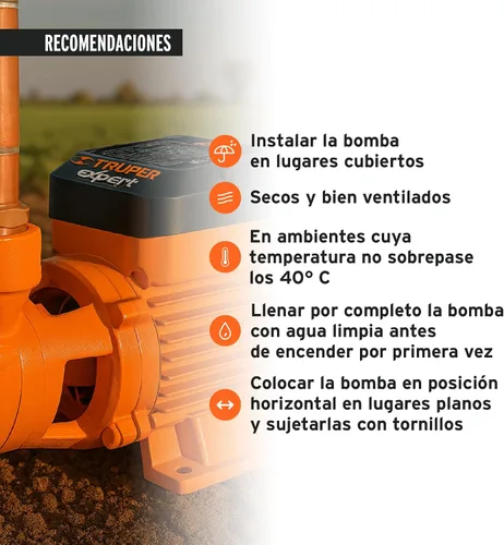 Vista 7 de Truper 10068 / BOAP-1/2 - Bomba de agua con impulsor periférico de 1/2 HP