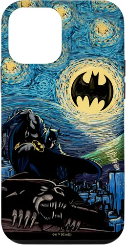 Vista 16 de DC Comics Batman Starry Night Style Painting Case para iPhone 17