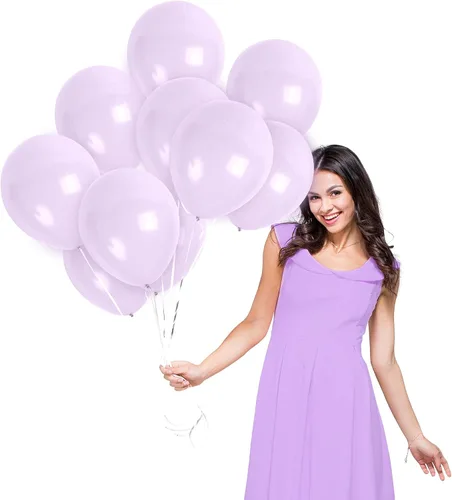 Vista 8 de Treasures Gifted Globos rosa pálido, globos rosa pastel, globos rosa rubor, globos rosa mate, globos rosa bebé de 12 pulgadas, globos rosas grandes