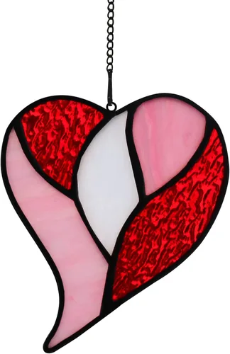 Vista 9 de Atrapasoles con forma de corazón para colgar ventanas, regalo de cumpleaños en forma de corazón para abuela, tía, hermana, padres, para mujeres