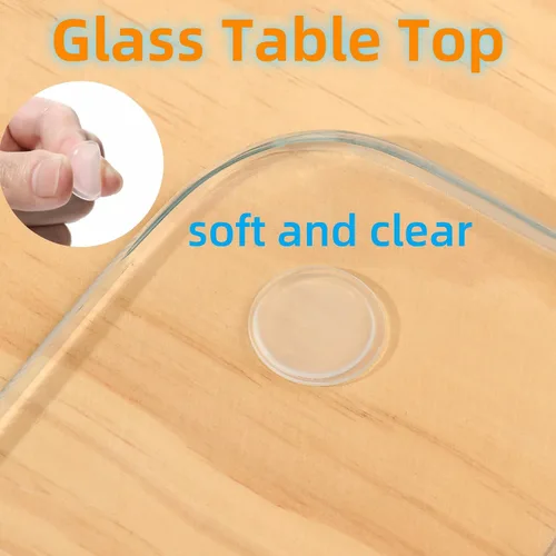 Vista 3 de Furnigear - Almohadillas antideslizantes para mesa de cristal, 3/4 pulgadas, almohadillas de goma autoadhesivas para tabla de cortar, muebles