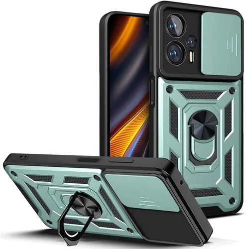 Vista 42 de Compatible con Tecno Camon 18P Bracket Shell, Slide Camera Lens Cover Case Azul