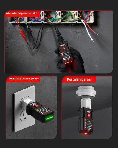 Vista 7 de KAIWEETS Kit de herramientas del buscador de disyuntores, probador