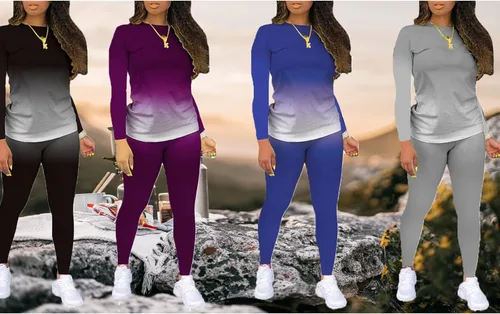 Vista 7 de Conjunto casual de 2 piezas para mujer, sudadera y pantalón deportivo 2024