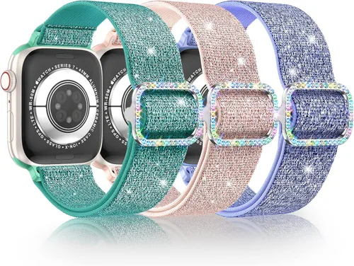 Vista 14 de LETOID Correas elásticas diseñadas para Apple Watch Band de 1.496 pulgadas, 1.575 pulgadas, 1.614 pulgadas, 1.654 pulgadas, 1.732 pulgadas, 1.772