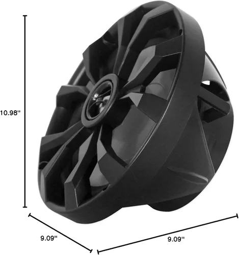 Vista 10 de Rockville Paquete RKL80MB: Par RKL80MB 8 "900W Marine Wakeboard LED Tower Altavoces-Negro, Par MAC80B 7.7" Negro Aluminio Wakeboard Altavoces Pods