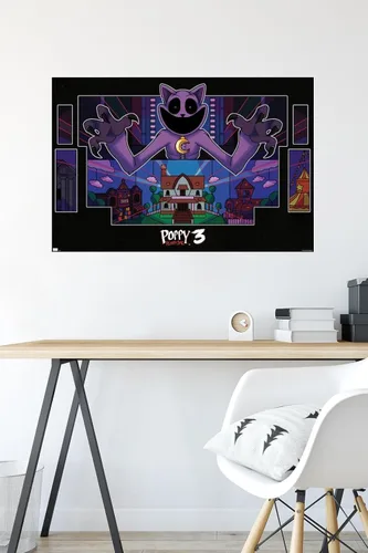Vista 4 de Trends International Poppy Playtime: Capítulo 3 - Póster de pared de cuerdas, 34 pulgadas de largo x 22.4 W, versión premium sin marco