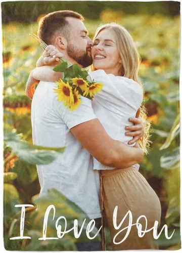 Vista 5 de Printwoo Mantas personalizadas con foto, mantas de fotos personalizadas con mi propia foto, mantas personalizadas con imagen, regalos personalizados
