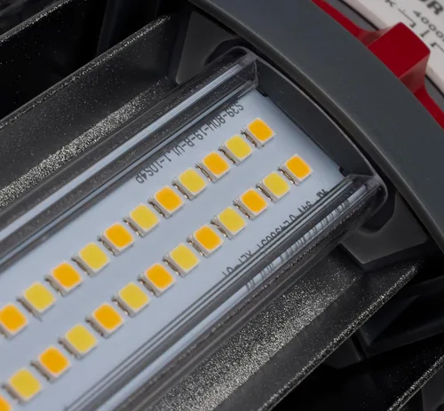 Vista 6 de Satco S23167 Hi-Pro - Lámpara LED de repuesto HID de alto voltaje, CCT seleccionable 3000K/4000K/5000K, 80 vatios (277V-480V), transparente