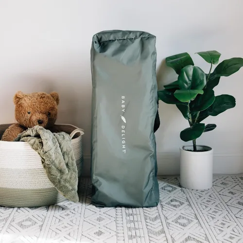 Vista 6 de Cuna de tamaño completo Baby Delight Lunaire Cuna transpirable de malla para bebé Cama para bebé con ensamblaje sin herramientas Tela 100%