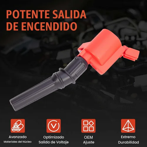 Vista 2 de Juego de 8 bobinas de encendido, bujías, inyector de combustible, kit de conectores
