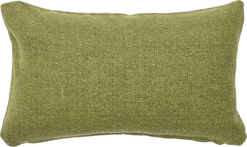Vista 9 de Funda de almohada cuadrada de lona de 20 pulgadas con borlas Beige