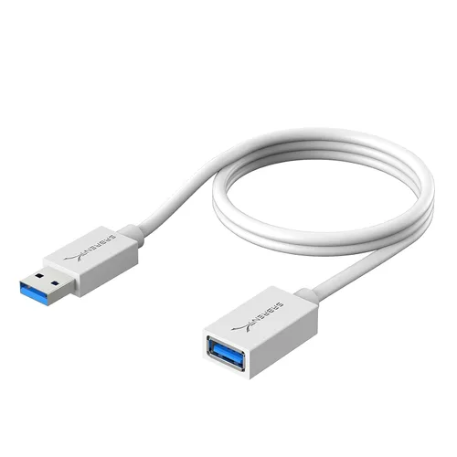 Vista 11 de Cable de extensión USB 3.0 SABRENT 22AWG macho A a hembra A [negro] 3 pies (CB-3030)