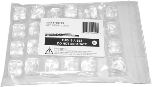 Vista 4 de FlexiFreeze Tiras de hielo de repuesto para collar de enfriamiento de 8 cubos (paquete de 6)