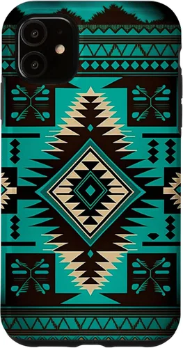 Vista 8 de South West Turquoise Native American Aztec Pattern Case for iPhone 17