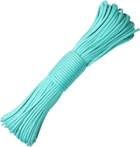 Vista 10 de Paracord Cuerda de Paracaídas 550 de 9 Núcleos para Campamento, 100 pies, Verde militar