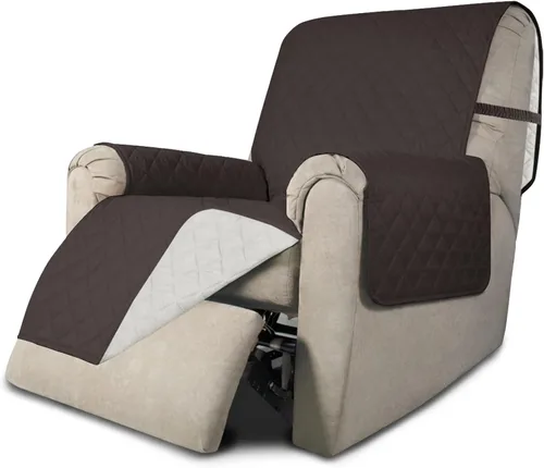 Vista 150 de Easy-Going - Funda reversible para sofá, resistente al agua, con varillas de espuma y correas elásticas, protector de muebles para mascotas y perros