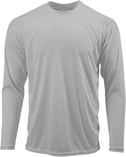 Vista 28 de DRI-Equip - Camisas de manga larga para deporte, disipa la humedad. Blanco