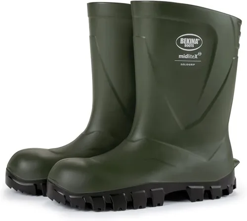 Vista 3 de Bekina MidliteX SolidGrip O4 Waterproof Wellington Boots for Men and Women - Lightweight Non Slip Insulated Work Boots with SRC Certified Traction