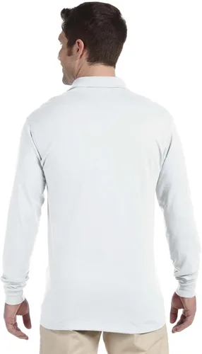 Vista 3 de Jerzees Men's Long Sleeve Polo Shirts, SpotShield Stain Resistant, Sizes S-2X
