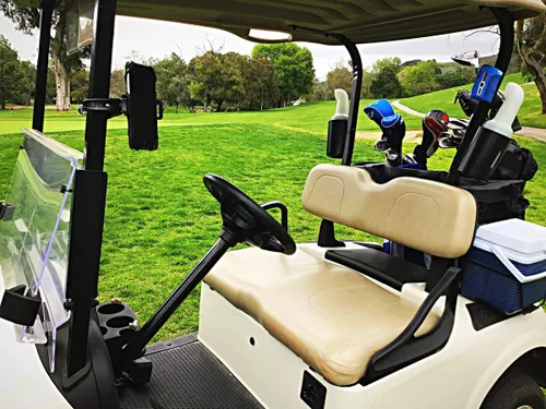Vista 3 de Ampcaddy Soporte para teléfono con abrazadera, soporte universal para bicicleta, barco, automóvil, carrito de golf y cochecito, se adapta a iPhones