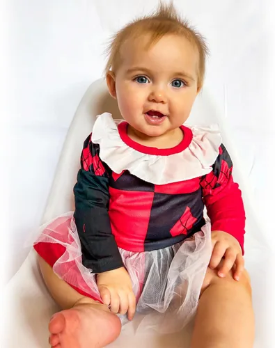 Vista 3 de HINTINA Conjunto de mameluco de Halloween para bebé recién nacida con calcetines
