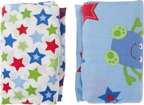 Vista 2 de Little Bedding by NoJo Monster Babies - Juego de sábanas para cuna de 2