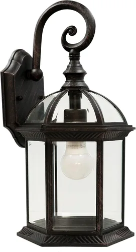 Vista 2 de Farol de pared Trans Globe Lighting para exteriores. Con 1 foco, 15 - 3/4 pulgadas