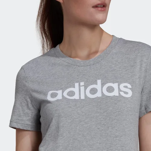 Vista 2 de adidas Camiseta básica con logotipo delgado para mujer