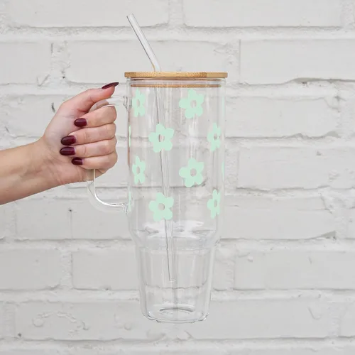 Vista 4 de Sip Sip Hooray - Vaso personalizado con nombre y margarita, regalo para mujeres, profesores, damas de honor, cumpleaños, mamá, San Valentín