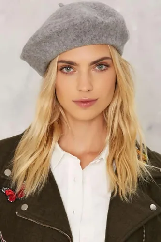 Vista 36 de Boina de lana francesa para mujer, gorra de invierno clásica de color sólido