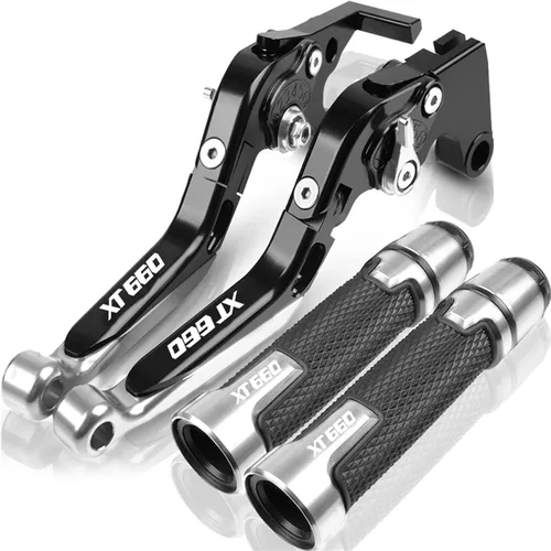 Vista 9 de Para Yamaha XT660 XT660X XT660R XT660Z 2004-2020 Palancas de embrague de freno extensibles plegables para motocicleta, embrague de freno ajustables