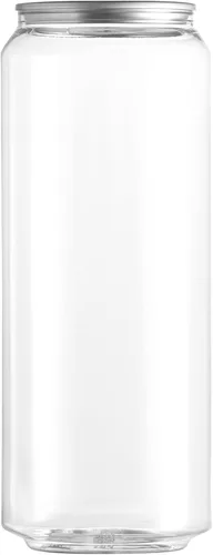 Vista 3 de Hammont - 100 unidades de botellas de jugo de plástico con tapas – Tazas sellables para batidos, Boba y café helado – Recipientes de bebidas