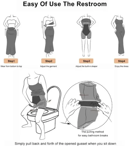 Vista 6 de Popilush The Shapewear - Vestido ajustado de verano por debajo de la rodilla, brasier moldeador integrado, sin mangas, vestido casual para mujer